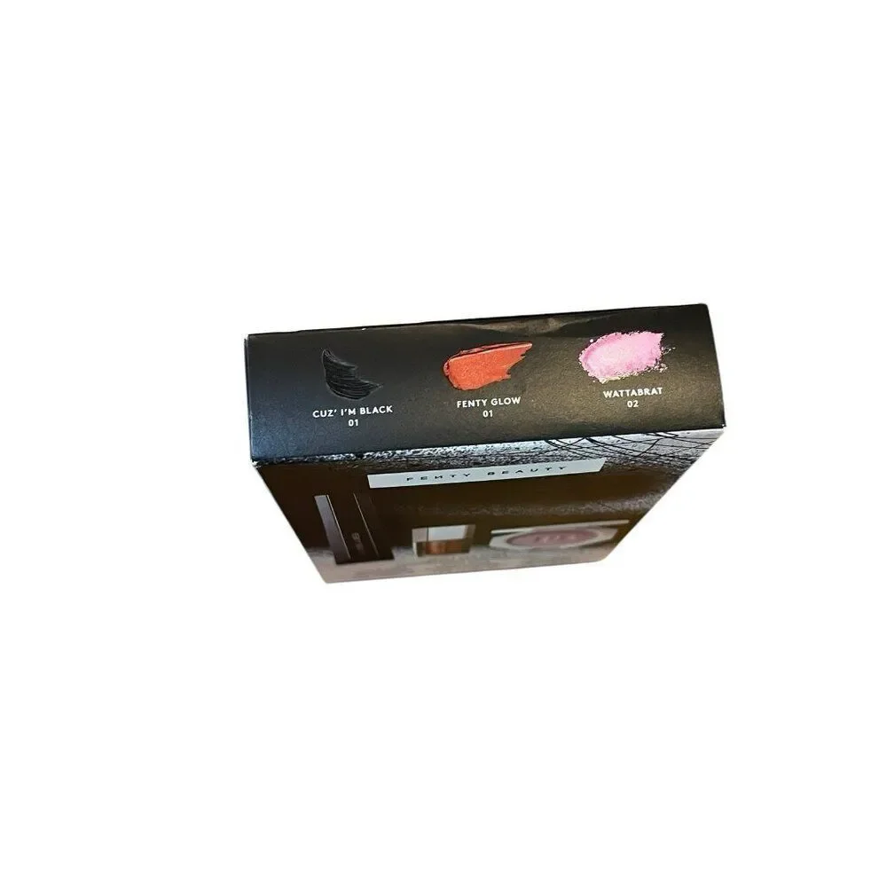Fenty Beauty Fam Faves 3 Piece Set Hella Thicc Mascara Gloss Bomb Highlighter Ne